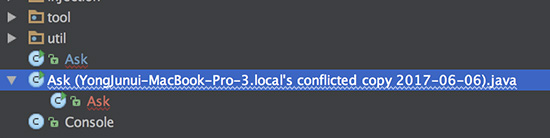 Dropbox File Conflicted